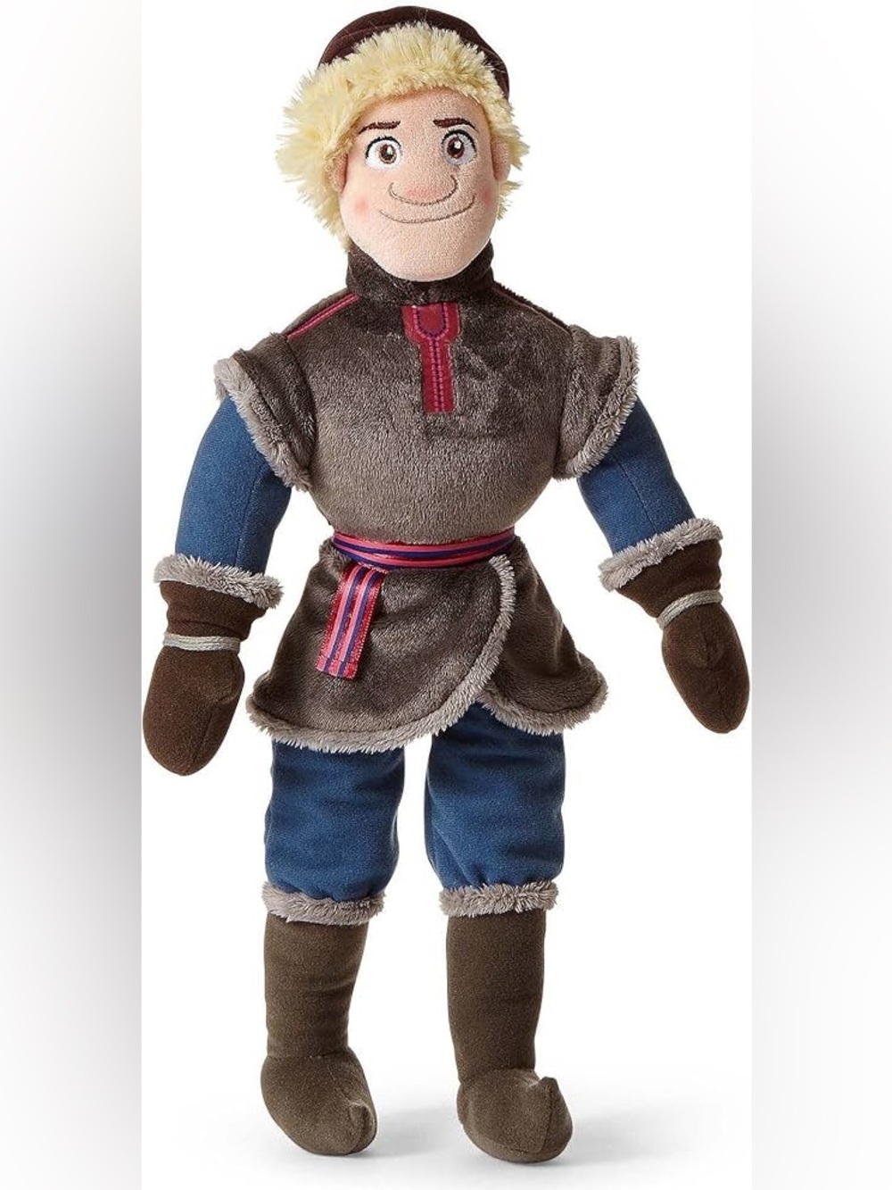 22” Disney’s Kristoff from Frozen Blue Plush Doll with Gray Fur Trim. Authentic